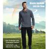 imageZITY 3 Pack Long Sleeve Polo Shirts for Men with Pocket Moisture Wicking Outdoor Workwear Office Casual Collared Shirts FallBlackgreynavy