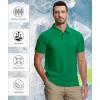 imageZITY 5 Pack Mens Polo Shirt Short Sleeve Sports Golf Tennis TShirt MoistureWicking Summer ShirtsBlack Grass Lightblue Turquoise Purple