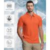 imageZITY 5 Pack Mens Polo Shirt Short Sleeve Sports Golf Tennis TShirt MoistureWicking Summer ShirtsDarkgray Grass Lightkhaki Orange Wine