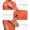 imageZITY 5 Pack Mens Polo Shirt Short Sleeve Sports Golf Tennis TShirt MoistureWicking Summer ShirtsDarkgray Grass Lightkhaki Orange Wine