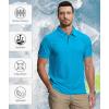 imageZITY 5 Pack Mens Polo Shirt Short Sleeve Sports Golf Tennis TShirt MoistureWicking Summer ShirtsDarkgray Purple Yellow Grass Bluegreen