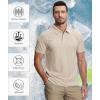 imageZITY 5 Pack Mens Polo Shirt Short Sleeve Sports Golf Tennis TShirt MoistureWicking Summer ShirtsDarkteal Grey Black Violet Lightkhaki