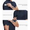 imageZITY 5 Pack Mens Polo Shirt Short Sleeve Sports Golf Tennis TShirt MoistureWicking Summer ShirtsNavy