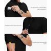 imageZITY 5 Pack Mens Polo Shirt Short Sleeve Sports Golf Tennis TShirt MoistureWicking Summer ShirtsPure Black