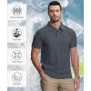 imageZITY 5 Pack Mens Polo Shirt Short Sleeve Sports Golf Tennis TShirt MoistureWicking Summer ShirtsPure Grey