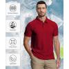 imageZITY 5 Pack Mens Polo Shirt Short Sleeve Sports Golf Tennis TShirt MoistureWicking Summer ShirtsRed Black Grassgreen Black Teal