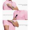imageZITY 5 Pack Mens Polo Shirt Short Sleeve Sports Golf Tennis TShirt MoistureWicking Summer ShirtsTeal White Grey Black Pink