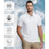 imageZITY 5 Pack Mens Polo Shirt Short Sleeve Sports Golf Tennis TShirt MoistureWicking Summer ShirtsWhite