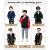imageZITY Boys Zip Up Hoodie Fleece Jacket Kids Sherpa Lined Sweatshirts Outerwear Unisex Warm Winter Coat 615 Years OldArmy Green