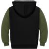 imageZITY Boys Zip Up Hoodie Fleece Jacket Kids Sherpa Lined Sweatshirts Outerwear Unisex Warm Winter Coat 615 Years OldArmy Green