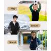 imageZITY Boys Zip Up Hoodie Fleece Jacket Kids Sherpa Lined Sweatshirts Outerwear Unisex Warm Winter Coat 615 Years OldArmy Green