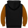 imageZITY Boys Zip Up Hoodie Fleece Jacket Kids Sherpa Lined Sweatshirts Outerwear Unisex Warm Winter Coat 615 Years OldBlack Brown