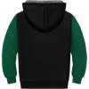 imageZITY Boys Zip Up Hoodie Fleece Jacket Kids Sherpa Lined Sweatshirts Outerwear Unisex Warm Winter Coat 615 Years OldBlack Green