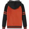 imageZITY Boys Zip Up Hoodie Fleece Jacket Kids Sherpa Lined Sweatshirts Outerwear Unisex Warm Winter Coat 615 Years OldBlack Orange