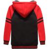 imageZITY Boys Zip Up Hoodie Fleece Jacket Kids Sherpa Lined Sweatshirts Outerwear Unisex Warm Winter Coat 615 Years OldBlack Red