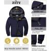 imageZITY Boys Zip Up Hoodie Fleece Jacket Kids Sherpa Lined Sweatshirts Outerwear Unisex Warm Winter Coat 615 Years OldBlue
