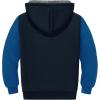 imageZITY Boys Zip Up Hoodie Fleece Jacket Kids Sherpa Lined Sweatshirts Outerwear Unisex Warm Winter Coat 615 Years OldBlue Black