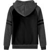 imageZITY Boys Zip Up Hoodie Fleece Jacket Kids Sherpa Lined Sweatshirts Outerwear Unisex Warm Winter Coat 615 Years OldDark Grey Black