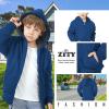 imageZITY Boys Zip Up Hoodie Fleece Jacket Kids Sherpa Lined Sweatshirts Outerwear Unisex Warm Winter Coat 615 Years OldDeep Blue
