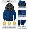 imageZITY Boys Zip Up Hoodie Fleece Jacket Kids Sherpa Lined Sweatshirts Outerwear Unisex Warm Winter Coat 615 Years OldDeep Blue