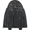 imageZITY Boys Zip Up Hoodie Fleece Jacket Kids Sherpa Lined Sweatshirts Outerwear Unisex Warm Winter Coat 615 Years OldDeep Grey