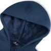 imageZITY Boys Zip Up Hoodie Fleece Jacket Kids Sherpa Lined Sweatshirts Outerwear Unisex Warm Winter Coat 615 Years OldGray Indigo