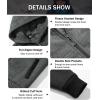 imageZITY Boys Zip Up Hoodie Fleece Jacket Kids Sherpa Lined Sweatshirts Outerwear Unisex Warm Winter Coat 615 Years OldGrey Black