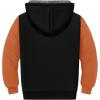 imageZITY Boys Zip Up Hoodie Fleece Jacket Kids Sherpa Lined Sweatshirts Outerwear Unisex Warm Winter Coat 615 Years OldOrange