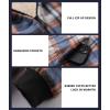 imageZITY Heavy Thick Hoodies for Men Plaid Flannel Warm Sherpa Fleece Lined Winter Full Zip Up CoatBlue Orange