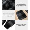 imageZITY Heavy Thick Hoodies for Men Plaid Flannel Warm Sherpa Fleece Lined Winter Full Zip Up CoatDark Grey
