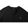 imageZITY Long Sleeve Henley Shirts for Men Casual Waffle Thermal Fashion Pullover 3Button TShirt with PocketBlack