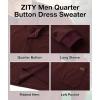 imageZITY Long Sleeve Henley Shirts for Men Casual Waffle Thermal Fashion Pullover 3Button TShirt with PocketBurgundy