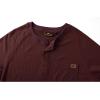 imageZITY Long Sleeve Henley Shirts for Men Casual Waffle Thermal Fashion Pullover 3Button TShirt with PocketBurgundy