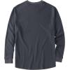imageZITY Long Sleeve Henley Shirts for Men Casual Waffle Thermal Fashion Pullover 3Button TShirt with PocketDark Grey