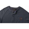imageZITY Long Sleeve Henley Shirts for Men Casual Waffle Thermal Fashion Pullover 3Button TShirt with PocketDark Grey
