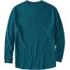 imageZITY Long Sleeve Henley Shirts for Men Casual Waffle Thermal Fashion Pullover 3Button TShirt with PocketDark Teal Blue