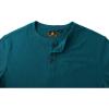imageZITY Long Sleeve Henley Shirts for Men Casual Waffle Thermal Fashion Pullover 3Button TShirt with PocketDark Teal Blue