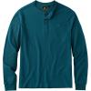 imageZITY Long Sleeve Henley Shirts for Men Casual Waffle Thermal Fashion Pullover 3Button TShirt with PocketDark Teal Blue