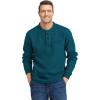 imageZITY Long Sleeve Henley Shirts for Men Casual Waffle Thermal Fashion Pullover 3Button TShirt with PocketDark Teal Blue