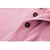 imageZITY Long Sleeve Henley Shirts for Men Casual Waffle Thermal Fashion Pullover 3Button TShirt with PocketPink