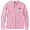 imageZITY Long Sleeve Henley Shirts for Men Casual Waffle Thermal Fashion Pullover 3Button TShirt with PocketPink