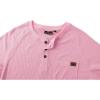 imageZITY Long Sleeve Henley Shirts for Men Casual Waffle Thermal Fashion Pullover 3Button TShirt with PocketPink