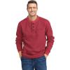 imageZITY Long Sleeve Henley Shirts for Men Casual Waffle Thermal Fashion Pullover 3Button TShirt with PocketRed