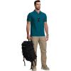 imageZITY Mens 2 Pack Polo Shirts Short Sleeve Performance Sports Golf Shirt for Men Tactical ShirtBlack Dark Teal Blue