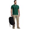 imageZITY Mens 2 Pack Polo Shirts Short Sleeve Performance Sports Golf Shirt for Men Tactical ShirtForestgreen Orange