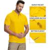 imageZITY Mens 2 Pack Polo Shirts Short Sleeve Performance Sports Golf Shirt for Men Tactical ShirtViolet Yellow