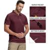 imageZITY Mens 2 Pack Polo Shirts Short Sleeve Performance Sports Golf Shirt for Men Tactical ShirtWinered Moonblue