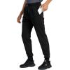 imageZITY Mens Thick Fleece Winter Pants Heavyweight Warm Sherpa Lined Athletic Jogger Sweatpants with Pockets003blackribbed Cuff