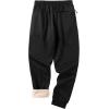imageZITY Mens Thick Fleece Winter Pants Heavyweight Warm Sherpa Lined Athletic Jogger Sweatpants with Pockets003blackribbed Cuff