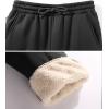 imageZITY Mens Thick Fleece Winter Pants Heavyweight Warm Sherpa Lined Athletic Jogger Sweatpants with Pockets003blackribbed Cuff
